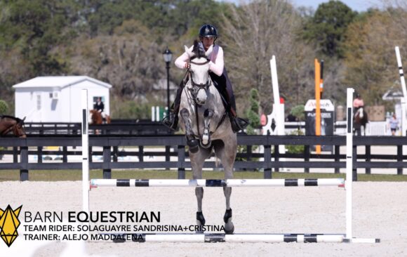 CRISTINA TRAINING BEFORE SHOW AT WORLD EQUESTRIAN CENTER